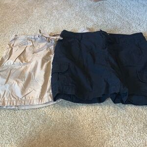 Black and tan skort